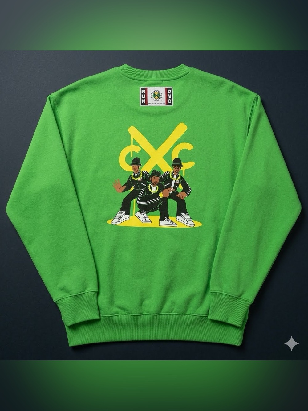 Original Cross Colors X Run DMC Graphic Crewneck Sweatshirt Size M - Picture 2 of 2
